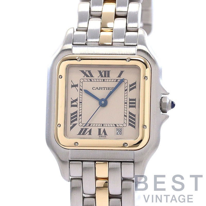 【中古】CARTIER PANTHERE CLASSIQUE ET FIGARO MEDIUM MODEL 1ROW カルティエ パンテール クラシック & フィガロ MM 1ロウ W25028B5