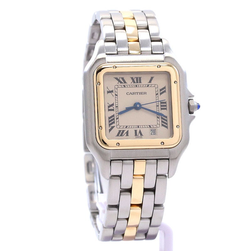 【中古】CARTIER PANTHERE CLASSIQUE ET FIGARO MEDIUM MODEL 1ROW カルティエ パンテール クラシック & フィガロ MM 1ロウ W25028B5