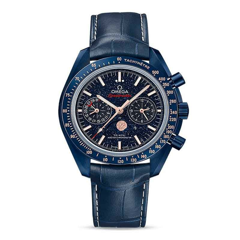OMEGA SPEEDMASTER MOONWATCH CO-AXIAL MASTER CHRONOMETER MOONPHASE CHRONOGRAPH 44.25MM オメガ スピードマスター ムーンフェイズ コーアクシャル マスター クロノメーター ムーンフェイズ クロノグラフ 44.25MM ブルー サイド オブ ザ ムーン 304.93.44.52.03.002
