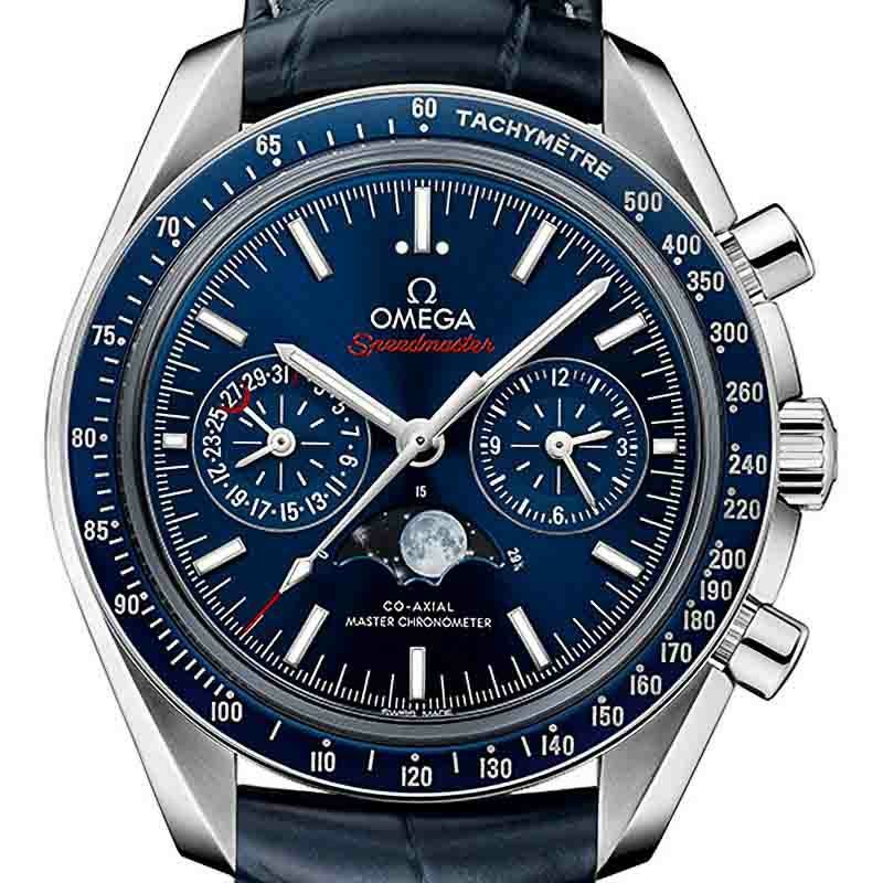OMEGA SPEEDMASTER MOONWATCH OMEGA MASTER CHRONOMETER MOONPHASE CHRONOGRAPH 44.25MM オメガ スピードマスター ムーンフェイズ コーアクシャル マスター クロノメーター ムーンフェイズ クロノグラフ 44.25MM 304.33.44.52.03.001