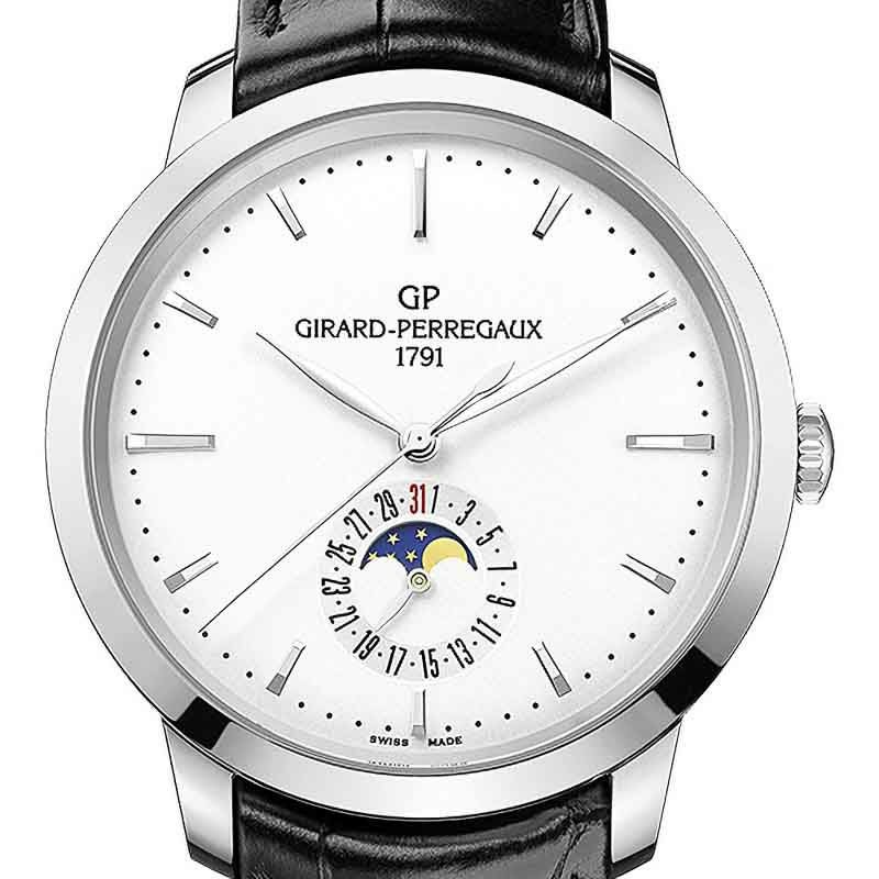 GIRARD-PERREGAUX 1966 DATE AND MOON PHASES ジラール・ペルゴ 1966 デイト&ムーンフェイズ 49545-11-131-BB60