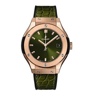 HUBLOT CLASSIC FUSION KING GOLD GREEN ウブロ クラシック・フュージョン キングゴールド グリーン 581.OX.8980.LR