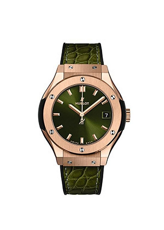 HUBLOT CLASSIC FUSION KING GOLD GREEN ウブロ クラシック・フュージョン キングゴールド グリーン 581.OX.8980.LR