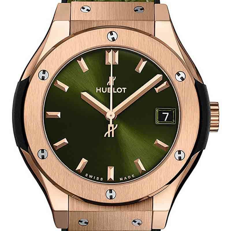 HUBLOT CLASSIC FUSION KING GOLD GREEN ウブロ クラシック・フュージョン キングゴールド グリーン 581.OX.8980.LR