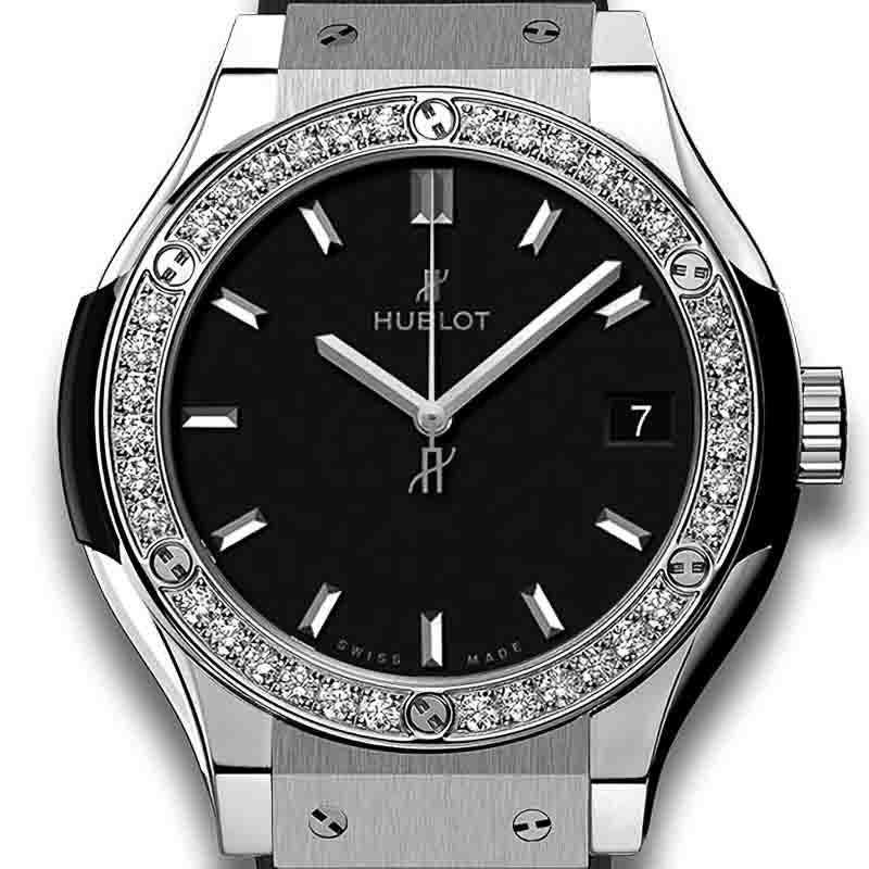 HUBLOT CLASSIC FUSION TITANIUM DIAMONDS ウブロ クラシック・フュージョン チタニウム ダイヤモンド 581.NX.1171.RX.1104