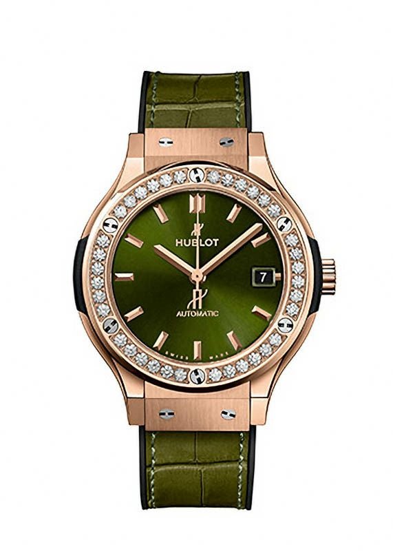 HUBLOT CLASSIC FUSION KING GOLD GREEN DIAMONDS ウブロ クラシック・フュージョン キングゴールド グリーン ダイヤモンド 565.OX.8980.LR.1204