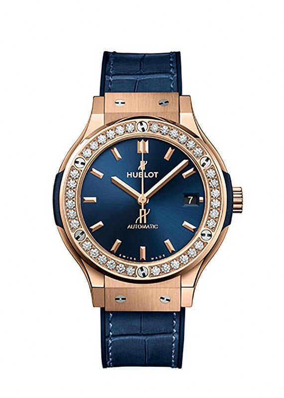 HUBLOT CLASSIC FUSION KING GOLD BLUE DIAMONDS ウブロ クラシック・フュージョン キングゴールド ブルー ダイヤモンド 565.OX.7180.LR.1204