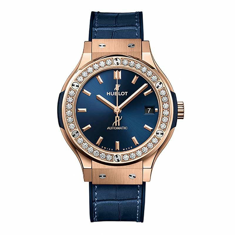 HUBLOT CLASSIC FUSION KING GOLD BLUE DIAMONDS ウブロ クラシック・フュージョン キングゴールド ブルー ダイヤモンド 565.OX.7180.LR.1204