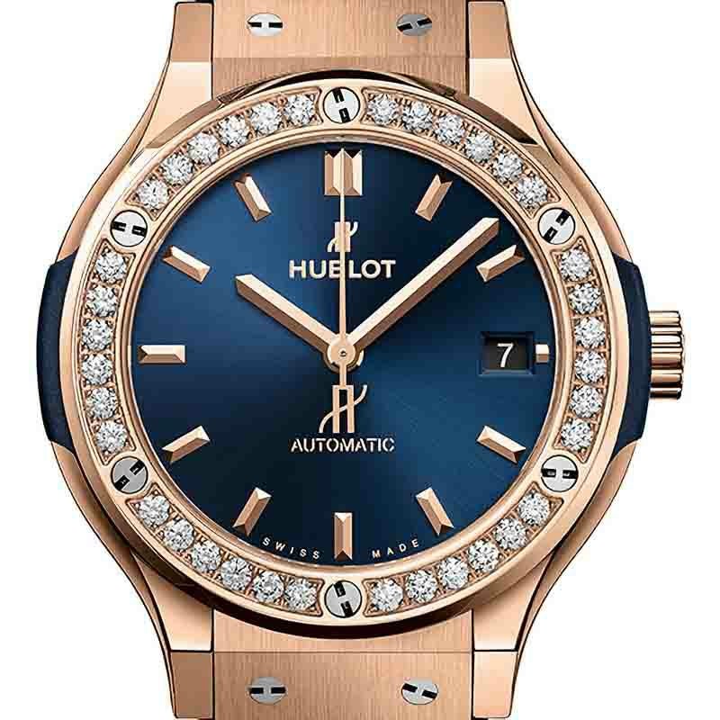HUBLOT CLASSIC FUSION KING GOLD BLUE DIAMONDS ウブロ クラシック・フュージョン キングゴールド ブルー ダイヤモンド 565.OX.7180.LR.1204
