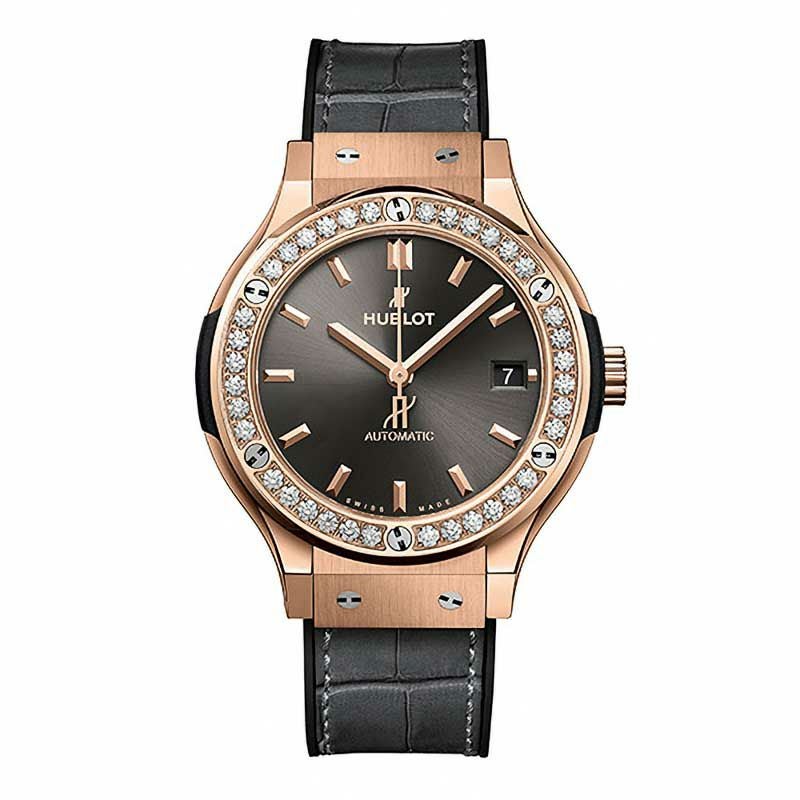 HUBLOT CLASSIC FUSION KING GOLD RACING GRAY DIAMONDS ウブロ クラシック・フュージョン キングゴールド レーシンググレー ダイヤモンド 565.OX.7081.LR.1204