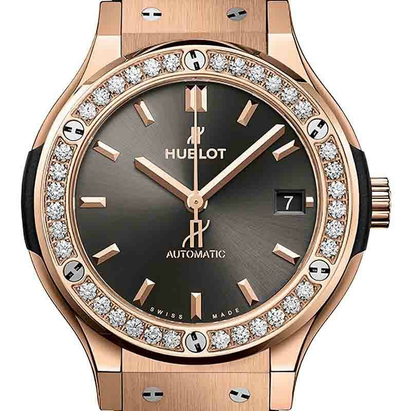 HUBLOT CLASSIC FUSION KING GOLD RACING GRAY DIAMONDS ウブロ クラシック・フュージョン キングゴールド レーシンググレー ダイヤモンド 565.OX.7081.LR.1204