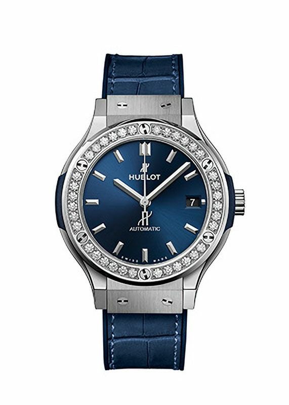 HUBLOT CLASSIC FUSION TITANIUM BLUE DIAMONDS ウブロ クラシック・フュージョン チタニウム ブルー ダイヤモンド 565.NX.7170.LR.1204