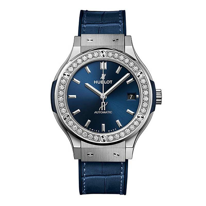 HUBLOT CLASSIC FUSION TITANIUM BLUE DIAMONDS ウブロ クラシック・フュージョン チタニウム ブルー ダイヤモンド 565.NX.7170.LR.1204