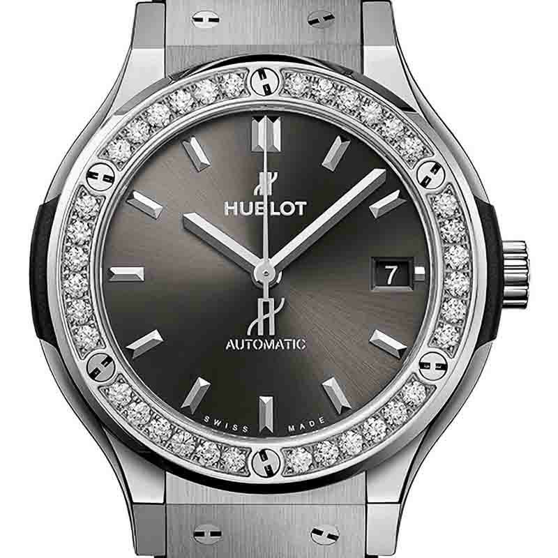 HUBLOT CLASSIC FUSION TITANIUM RACING GRAY DIAMONDS ウブロ クラシック・フュージョン チタニウム レーシンググレー ダイヤモンド 565.NX.7071.LR.1204