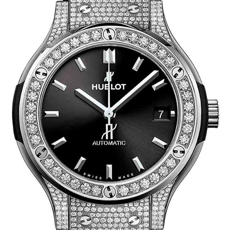 HUBLOT CLASSIC FUSION TITANIUM PAVE ウブロ クラシック・フュージョン チタニウム パヴェ 565.NX.1470.LR.1604