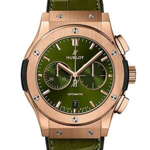 HUBLOT CLASSIC FUSION CHRONOGRAPH KING GOLD GREEN ウブロ クラシック・フュージョン クロノグラフ キングゴールド グリーン 541.OX.8980.LR