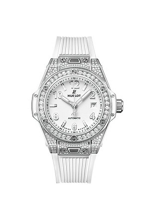 HUBLOT BIG BANG ONE CLICK STEEL WHITE PAVE ウブロ ビッグ・バン ワンクリック スチールホワイト パヴェ 485.SE.2010.RW.1604