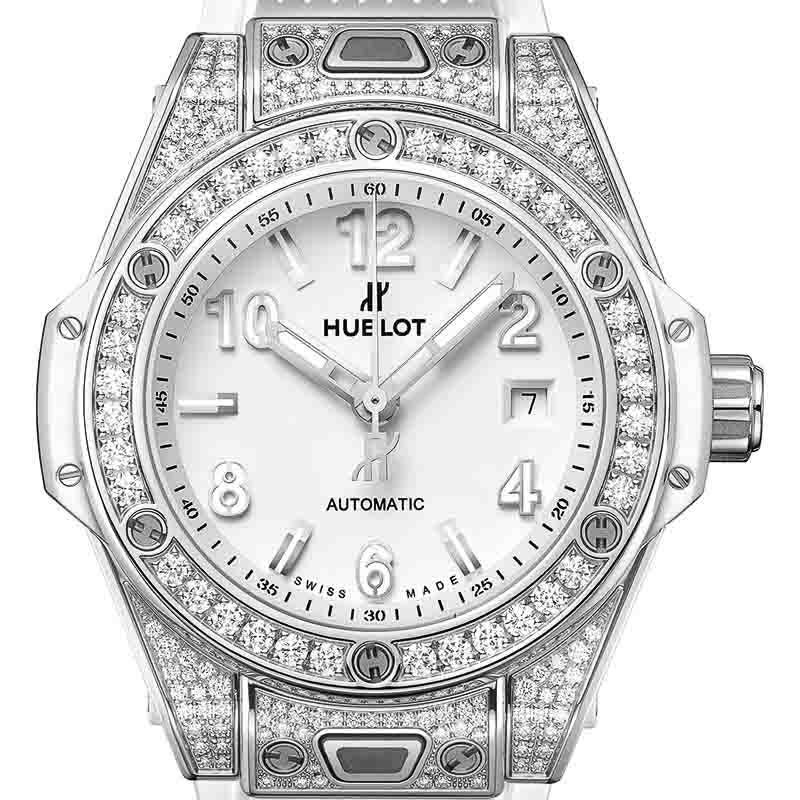 HUBLOT BIG BANG ONE CLICK STEEL WHITE PAVE ウブロ ビッグ・バン ワンクリック スチールホワイト パヴェ 485.SE.2010.RW.1604