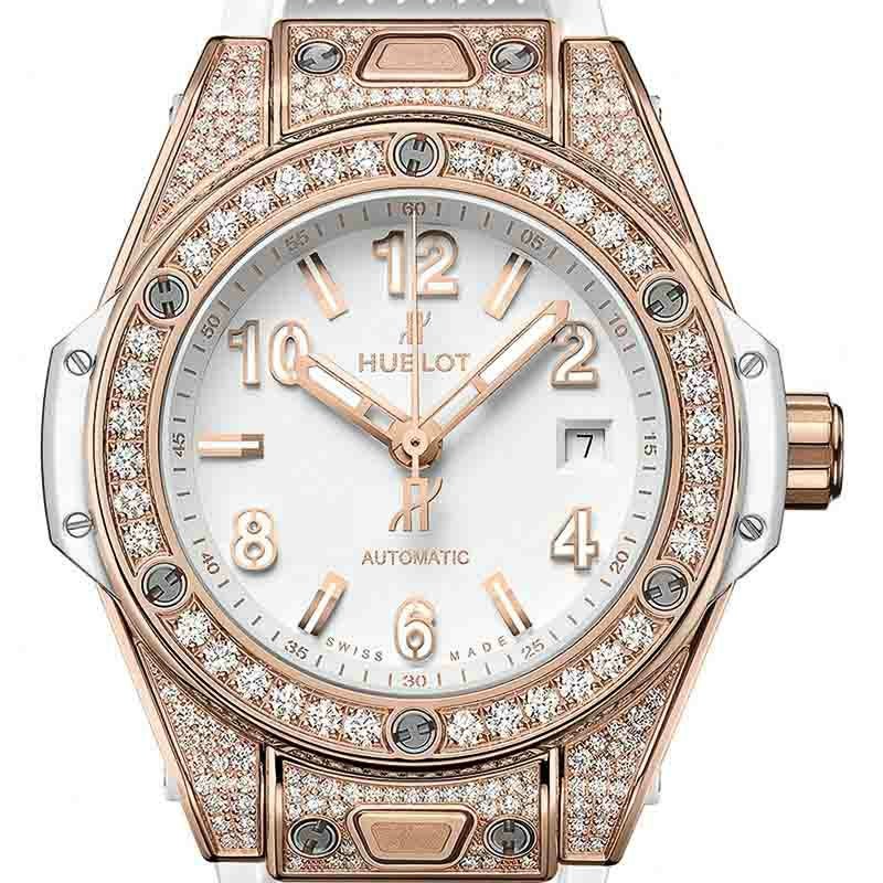 HUBLOT BIG BANG ONE CLICK KING GOLD WHITE PAVE ウブロ ビッグ・バン ワンクリック キングゴールド ホワイト パヴェ 485.OE.2080.RW.1604