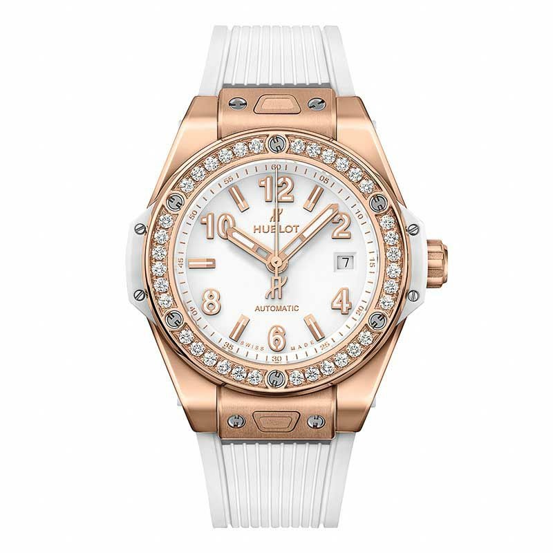 HUBLOT BIG BANG ONE CLICK KING GOLD WHITE DIAMONDS ウブロ ビッグ・バン ワンクリック キングゴールド ホワイト ダイヤモンド 485.OE.2080.RW.1204