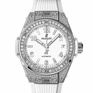HUBLOT BIG BANG ONE CLICK STEEL WHITE PAVE ウブロ ビッグ・バン ワンクリック スチール ホワイト パヴェ 465.SE.2010.RW.1604