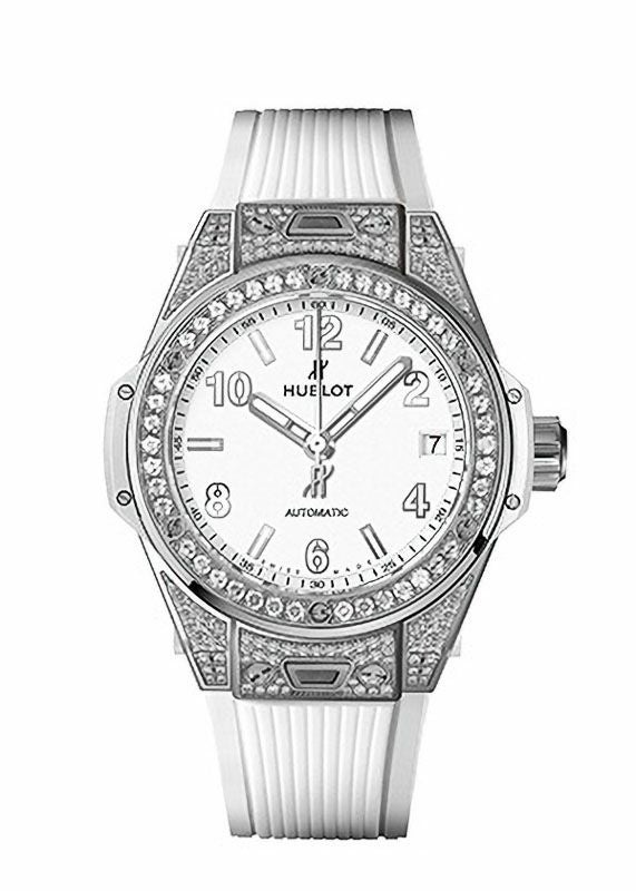 HUBLOT BIG BANG ONE CLICK STEEL WHITE PAVE ウブロ ビッグ・バン ワンクリック スチール ホワイト パヴェ 465.SE.2010.RW.1604