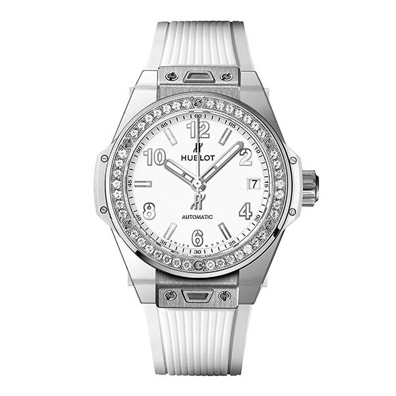 HUBLOT BIG BANG ONE CLICK STEEL WHITE DIAMONDS ウブロ ビッグ・バン ワンクリック スチール ホワイト ダイヤモンド 465.SE.2010.RW.1204