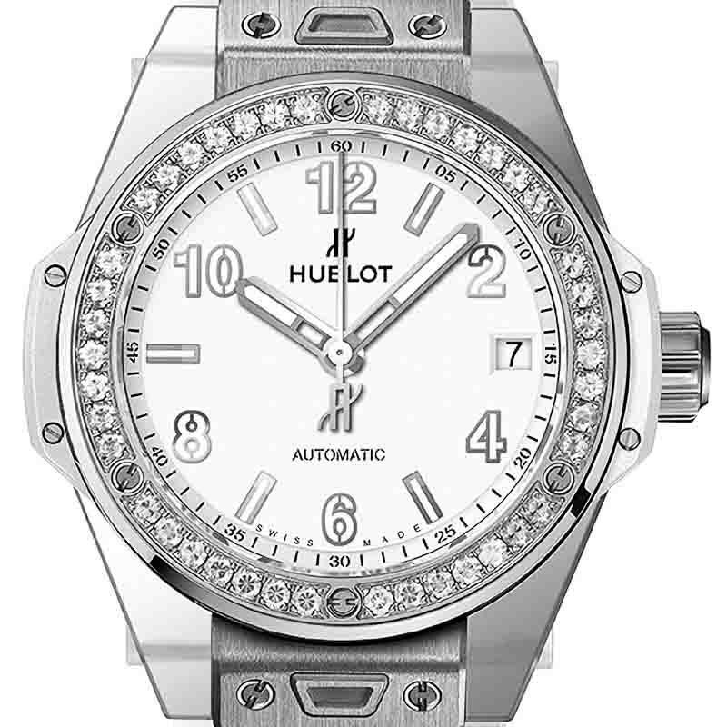 HUBLOT BIG BANG ONE CLICK STEEL WHITE DIAMONDS ウブロ ビッグ・バン ワンクリック スチール ホワイト ダイヤモンド 465.SE.2010.RW.1204