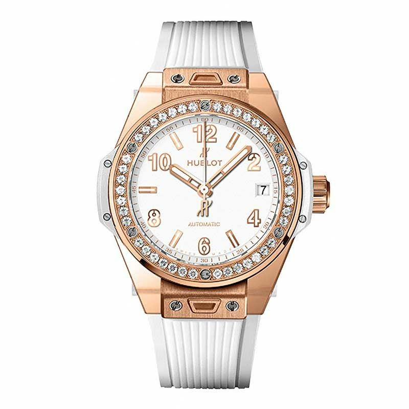HUBLOT BIG BANG ONE CLICK KING GOLD WHITE DIAMONDS ウブロ ビッグ・バン ワンクリック キングゴールド ホワイト ダイヤモンド 465.OE.2080.RW.1204
