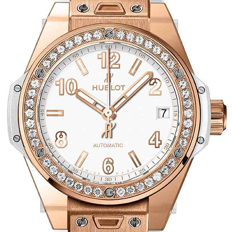 HUBLOT BIG BANG ONE CLICK KING GOLD WHITE DIAMONDS ウブロ ビッグ・バン ワンクリック キングゴールド ホワイト ダイヤモンド 465.OE.2080.RW.1204