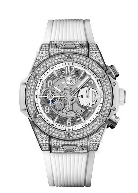 HUBLOT BIG BANG UNICO TITANIUM WHITE PAVE ウブロ ビッグ・バン ウニコ チタニウム ホワイト パヴェ 441.NE.2011.RW.1704