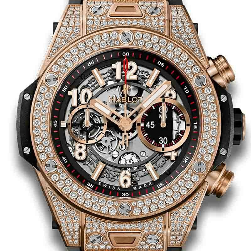 HUBLOT BIG BANG UNICO KING GOLD PAVE ウブロ ビッグ・バン ウニコ キングゴールド パヴェ 421.OX.1180.RX.1704