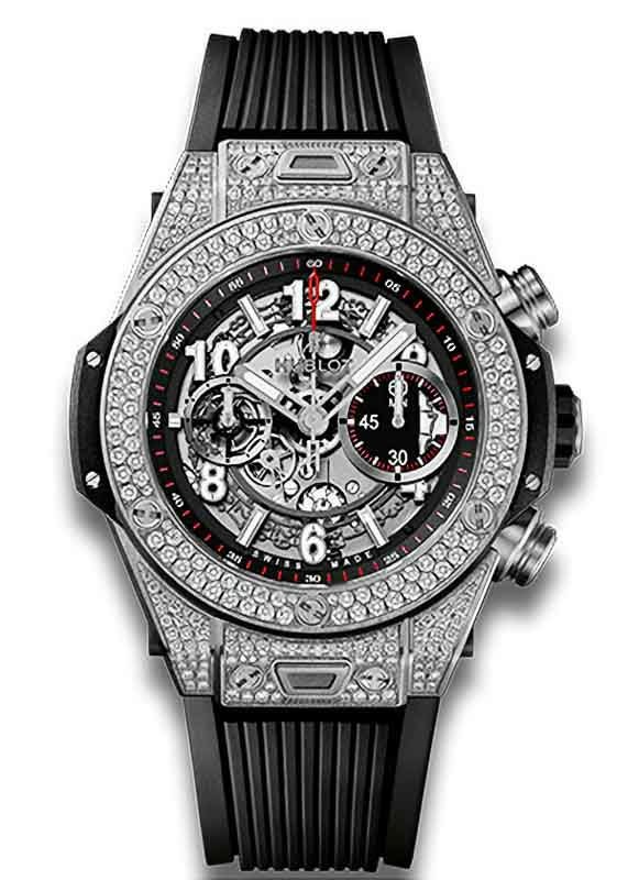 HUBLOT BIG BANG UNICO TITANIUM PAVE ウブロ ビッグ・バン ウニコ チタニウム パヴェ 421.NX.1170.RX.1704
