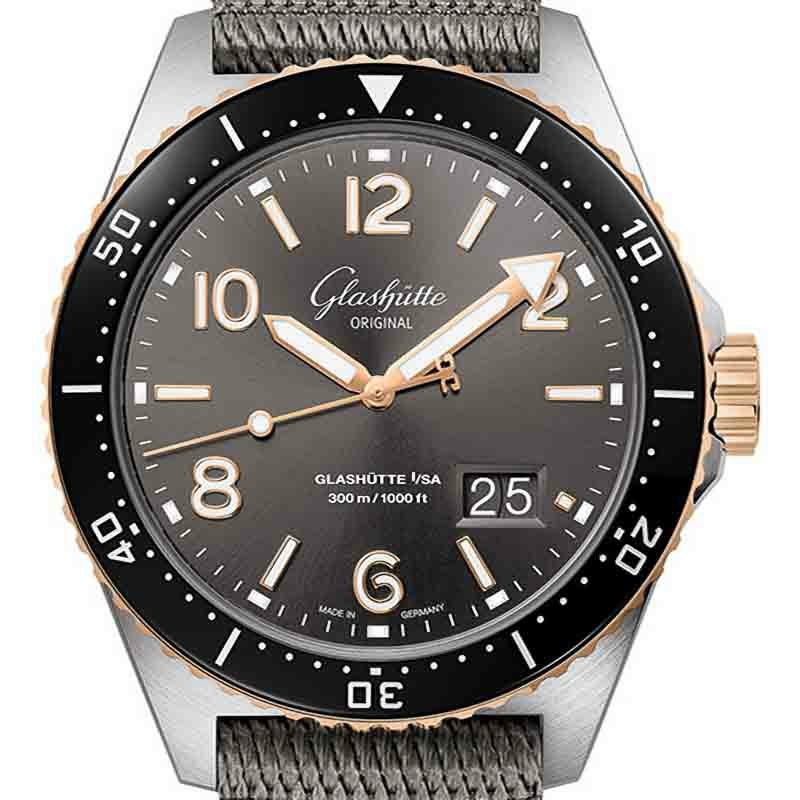 GLASHUTTE ORIGINAL SeaQ Panorama Date グラスヒュッテ・オリジナル シーキュー パノラマデイト 1-36-13-04-91-34