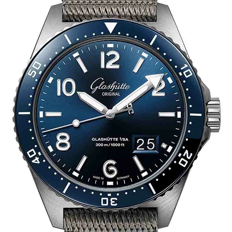 GLASHUTTE ORIGINAL SeaQ Panorama Date グラスヒュッテ・オリジナル シーキュー パノラマデイト 1-36-13-02-81-34