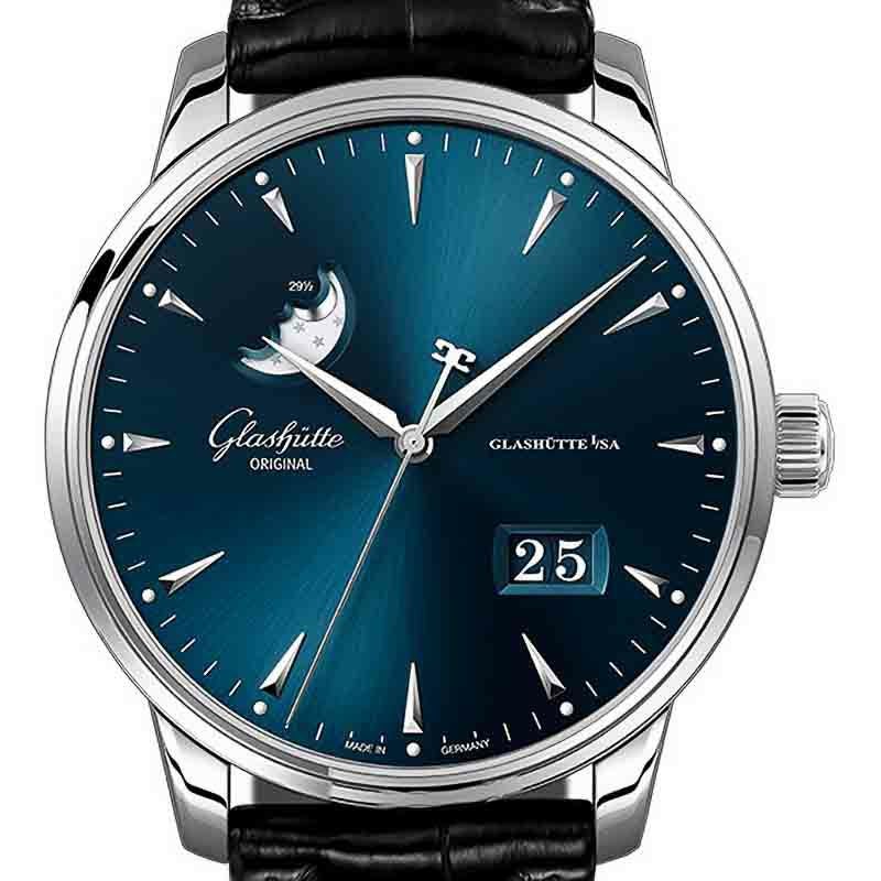GLASHUTTE ORIGINAL Senator Excellence Panorama Date Moon Phase グラスヒュッテ・オリジナル セネタ・エクセレンス・パノラマデイト・ムーンフェーズ 1-36-04-04-02-50
