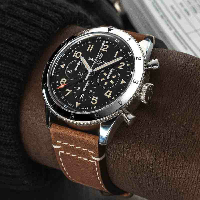 BREITLING SUPER AVI B04 CHRONOGRAPH GMT 46 P-51 Mustang ブライトリング スーパー アヴィ B04 クロノグラフ GMT 46 P-51 マスタング AB04453A1B1X1