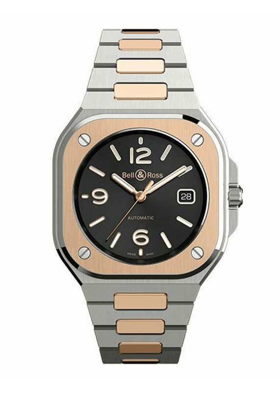 Bell & Ross BR 05 BLACK STEEL & GOLD ベル&ロス BR 05 ブラックスチール & ゴールド BR05A-BL-STPG/SSG