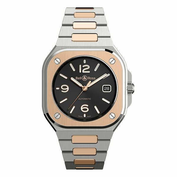 Bell & Ross BR 05 BLACK STEEL & GOLD ベル&ロス BR 05 ブラックスチール & ゴールド BR05A-BL-STPG/SSG