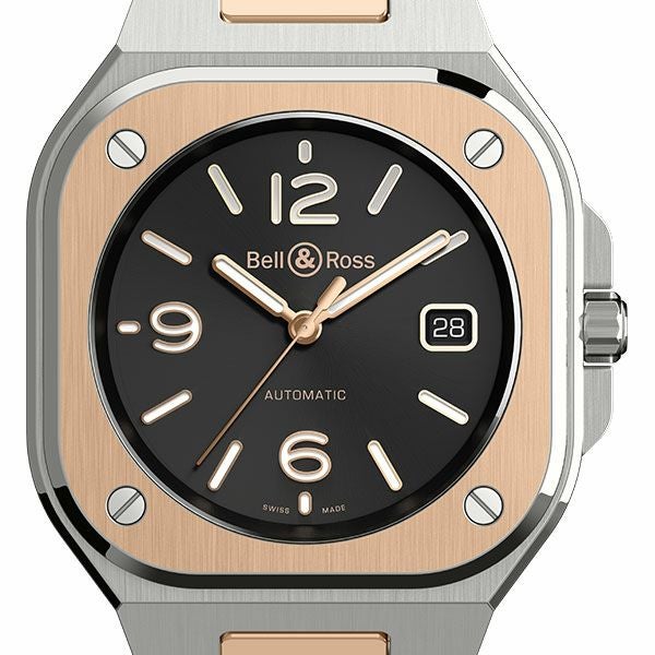 Bell & Ross BR 05 BLACK STEEL & GOLD ベル&ロス BR 05 ブラックスチール & ゴールド BR05A-BL-STPG/SSG