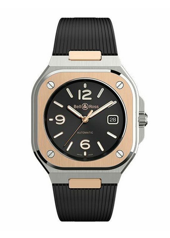 Bell & Ross BR 05 BLACK STEEL & GOLD ベル&ロス BR 05 ブラックスティール & ゴールド BR05A-BL-STPG/SRB