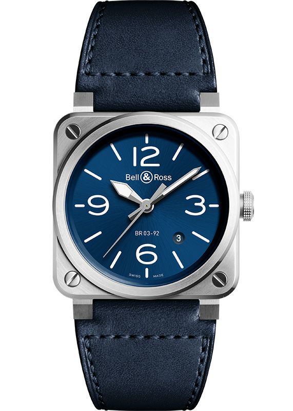 Bell & Ross BR 03-92 BLUE STEEL ベル&ロス BR 03-92 ブルー スティール BR0392-BLU-ST/SCA