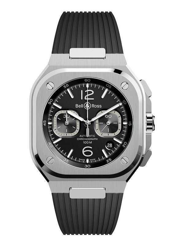 Bell & Ross BR 05 CHRONO BLACK STEEL ベル&ロス BR 05 クロノ ブラック スティール BR05C-BL-ST/SRB