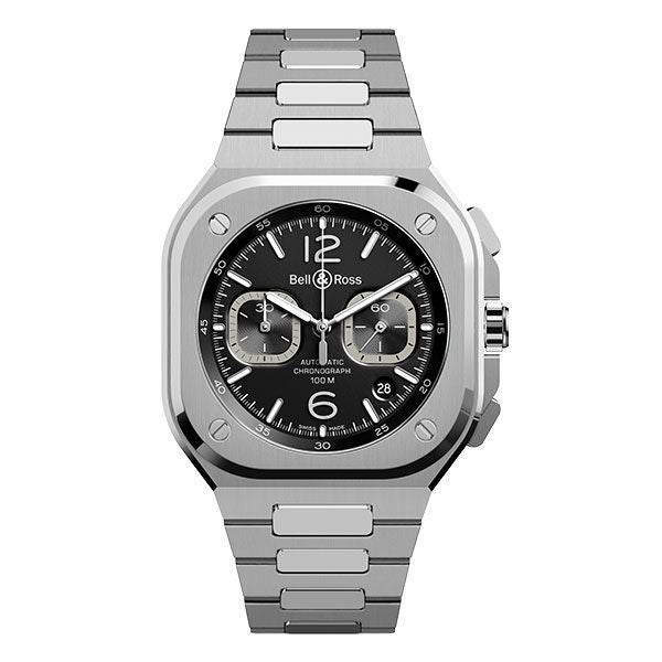 Bell & Ross BR 05 CHRONO BLACK STEEL ベル&ロス BR 05 クロノ ブラック スティール BR05C-BL-ST/SST