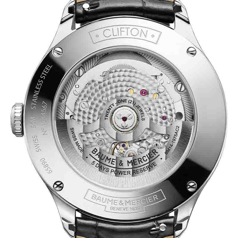 BAUME&MERCIER CLIFTON BAUMATIC DAY-DATE/MOON-PHASE GRADIENT BLUE 10593 ボーム&メルシエ クリフトン ボーマティック デイデイト/ムーンフェイズブルーグラデーション 10593 M0A10593