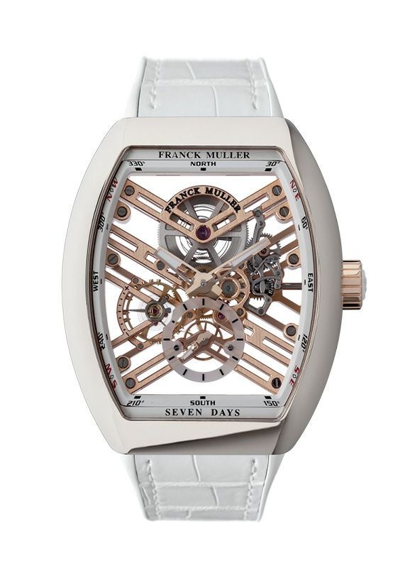 FRANCK MULLER VANGUARD 7 DAYS POWER RESERVE SKELETON フランク ミュラー ヴァンガード 7デイズ パワーリザーブ スケルトン V45S6SQTSTG ACBC