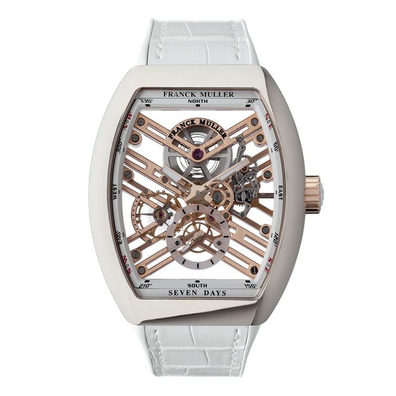 FRANCK MULLER VANGUARD 7 DAYS POWER RESERVE SKELETON フランク ミュラー ヴァンガード 7デイズ パワーリザーブ スケルトン V45S6SQTSTG ACBC