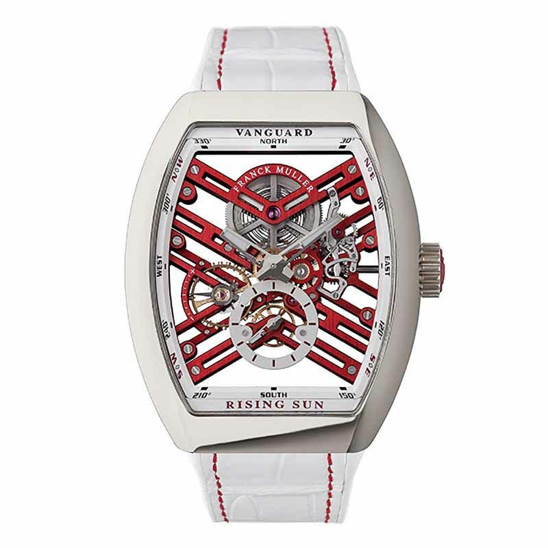 FRANCK MULLER VANGUARD 7 DAYS POWER RESERVE SKELETON RISING SUN フランク ミュラー ヴァンガード 7デイズ パワーリザーブ スケルトン ライジング サン V45S6SQTRSUN ACRG