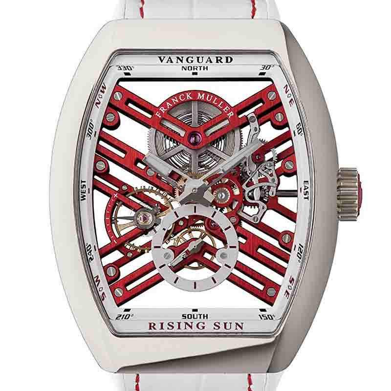 FRANCK MULLER VANGUARD 7 DAYS POWER RESERVE SKELETON RISING SUN フランク ミュラー ヴァンガード 7デイズ パワーリザーブ スケルトン ライジング サン V45S6SQTRSUN ACRG