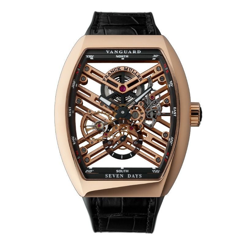 FRANCK MULLER VANGUARD 7 DAYS POWER RESERVE SKELETON フランク ミュラー ヴァンガード 7デイズ パワーリザーブ スケルトン V45S6SQT 5NNR